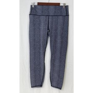 VARLEY Let's Go High Rise Charcoal Python Snakeskin Print Leggings XL